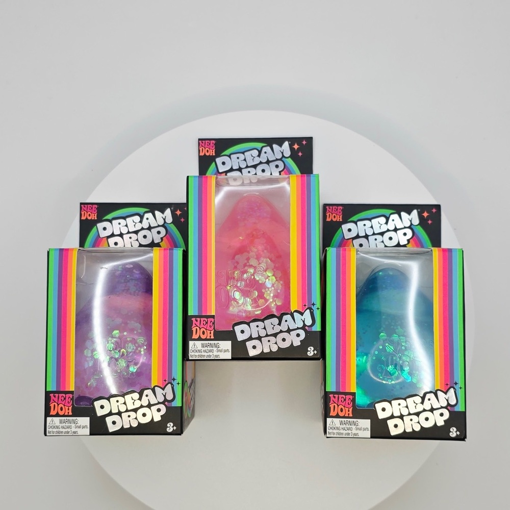 NEW Schylling NeeDoh Dream Drop ✨ Sparkle Gel Sensory Squishy Fidget-1pc purple - Picture 3 of 4